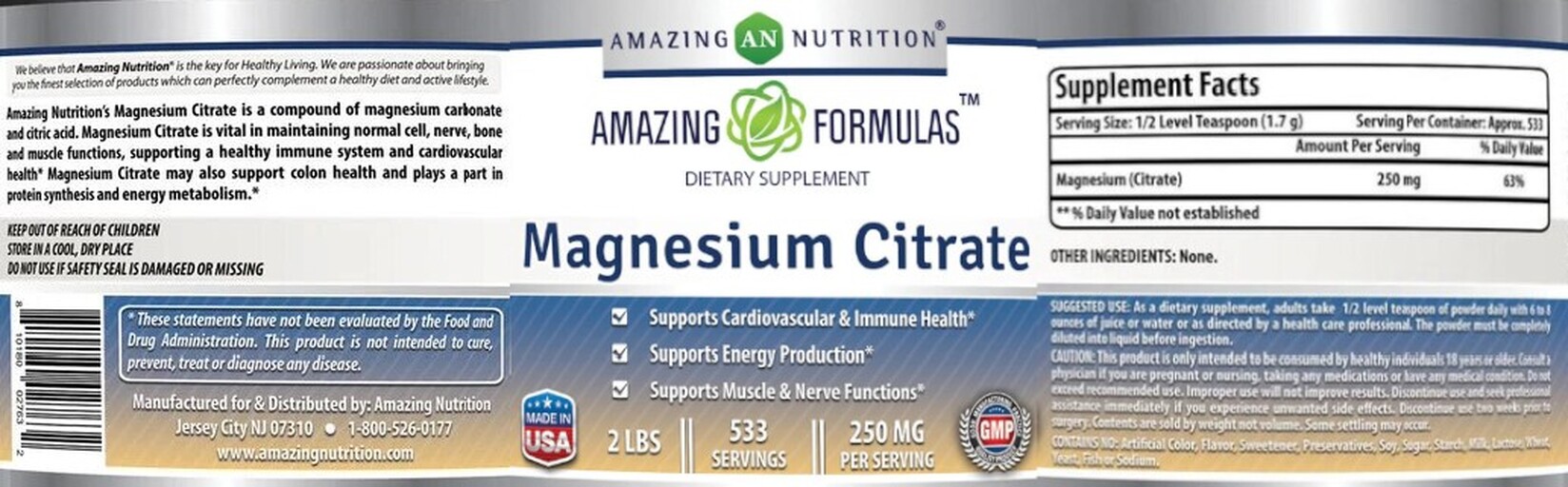 Magnesium Citrate 250 mg