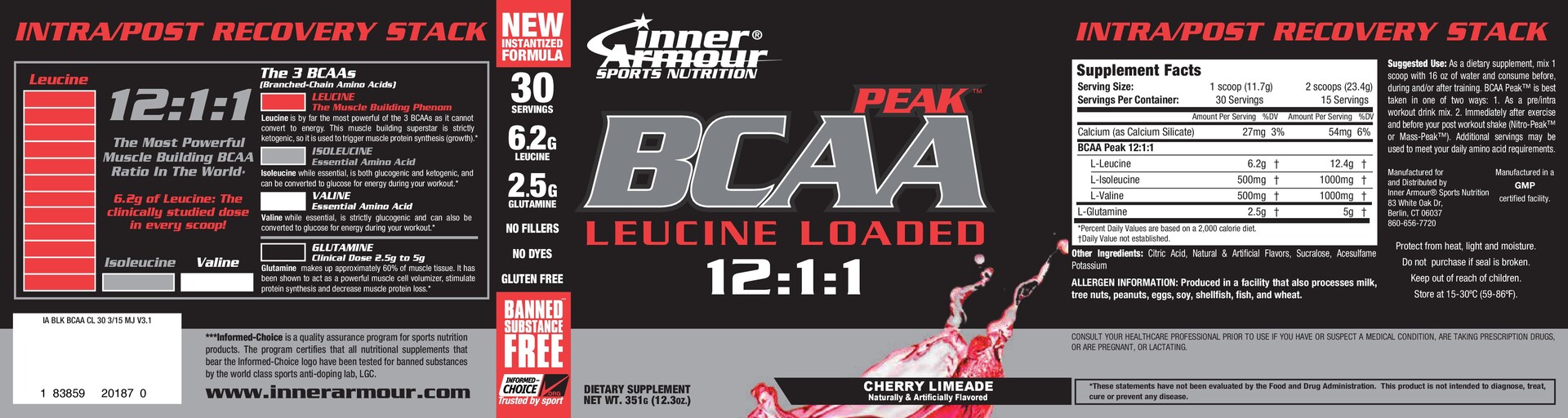 Peak BCAA Cherry Limeade