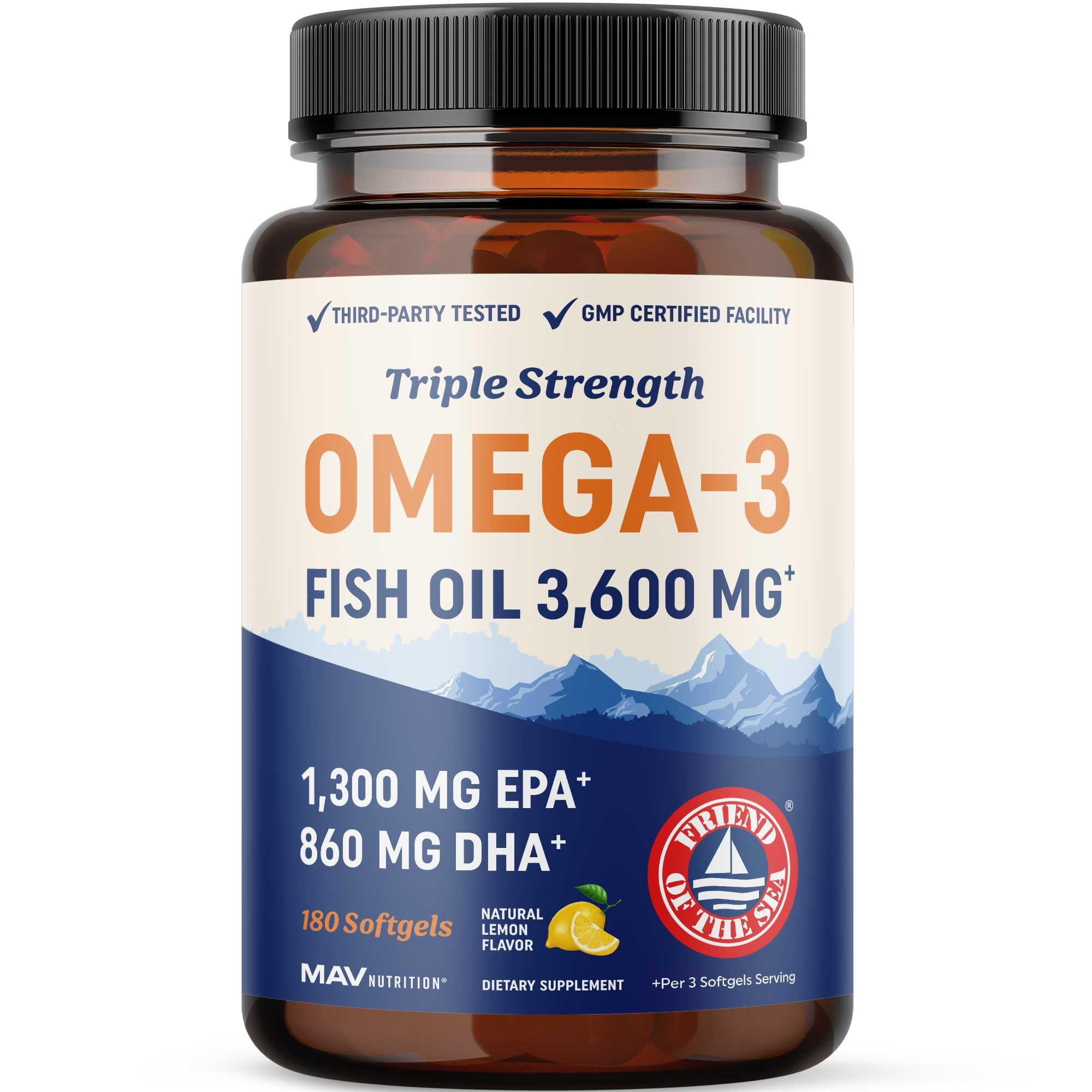 Triple Strength Omega 3 Fish Oil
