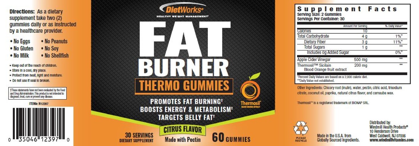 Fat Burner Thermo Gummies Citrus Flavor