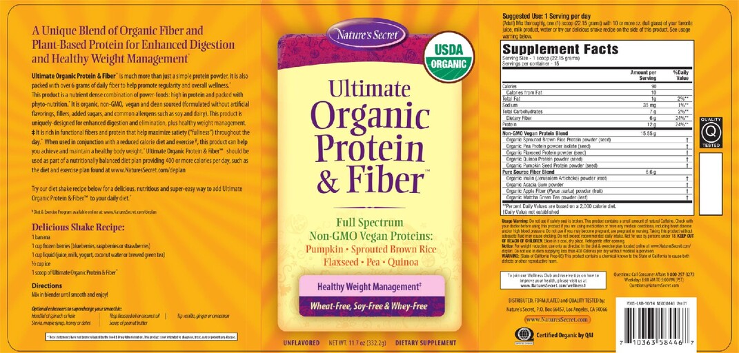 Ultimate Organic Protein & Fiber Unflavored