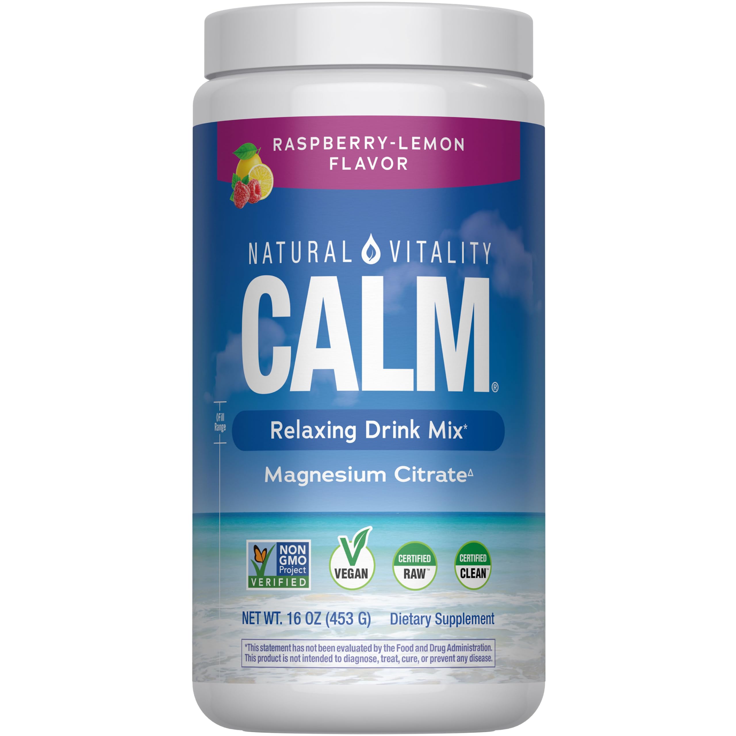 Calm Magnesium Citrate (Raspberry-Lemon