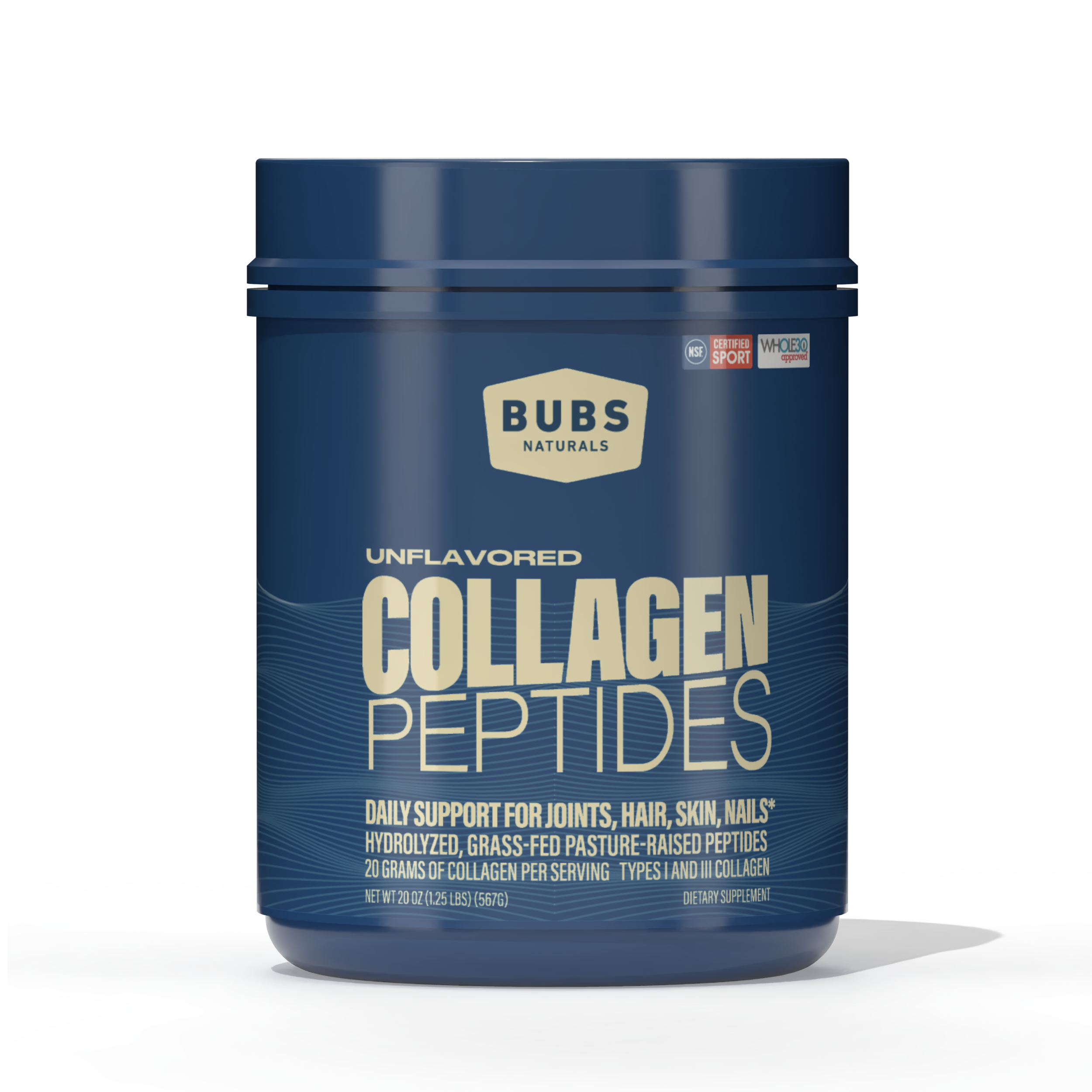 BUBS Naturals Collagen Protein Unflavored