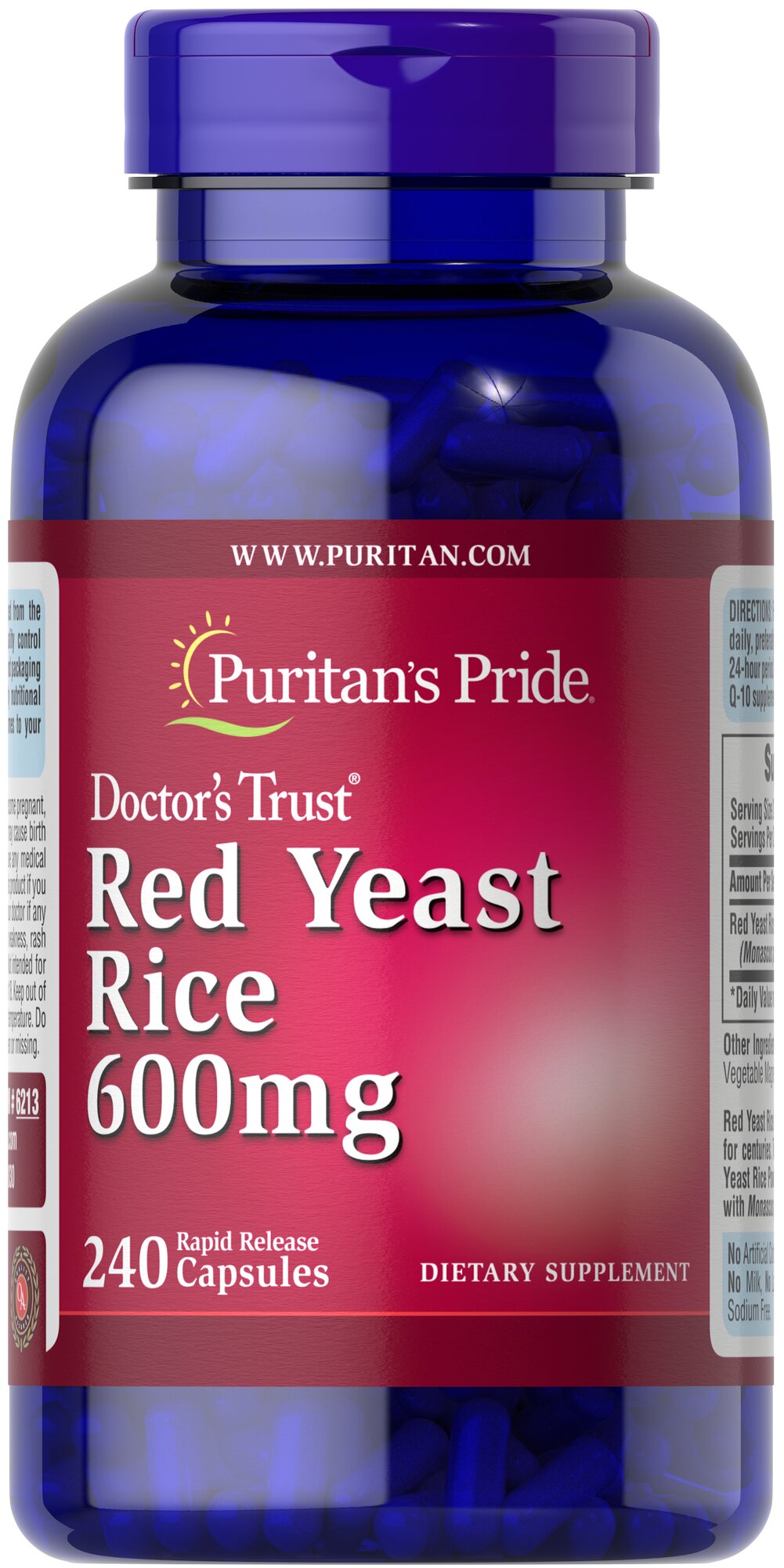 Doctor's Trust Red Yeast Rice 600 mg