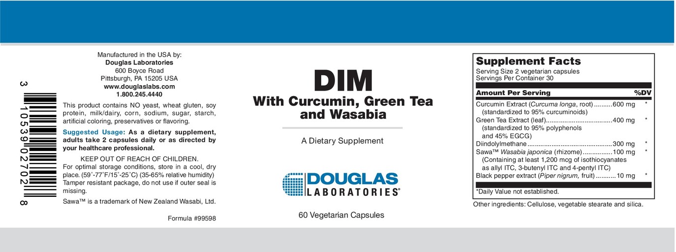 DIM With Curcumin, Green Tea and Wasabia