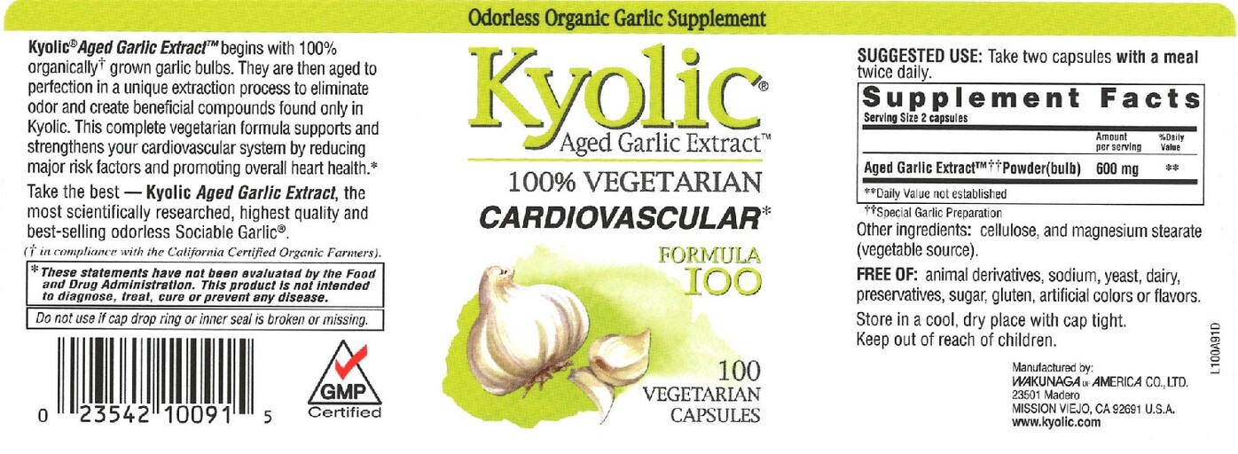 Kyolic 100% Vegetarian Formula 100