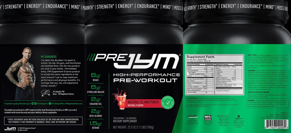 Pre JYM Natural Island Punch