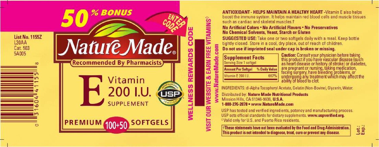 Vitamin E 200 IU Supplement