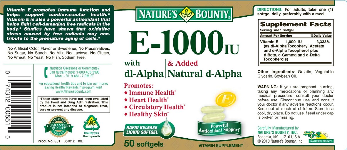 E-1000 IU With Dl-Alpha & D-Alpha