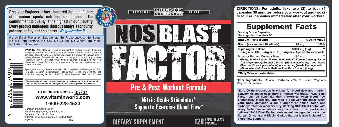 NOS Blast Factor Pre & Post Workout Formula