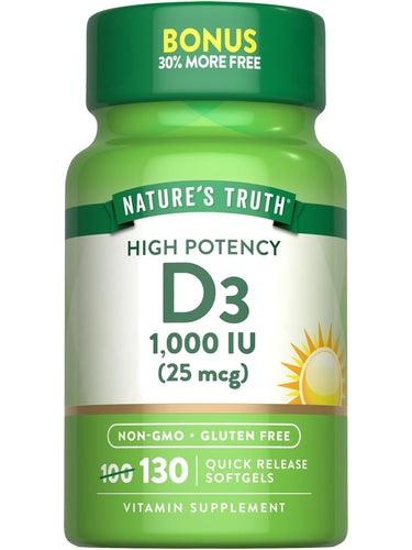High Potency D3 1,000 IU (25 mcg)