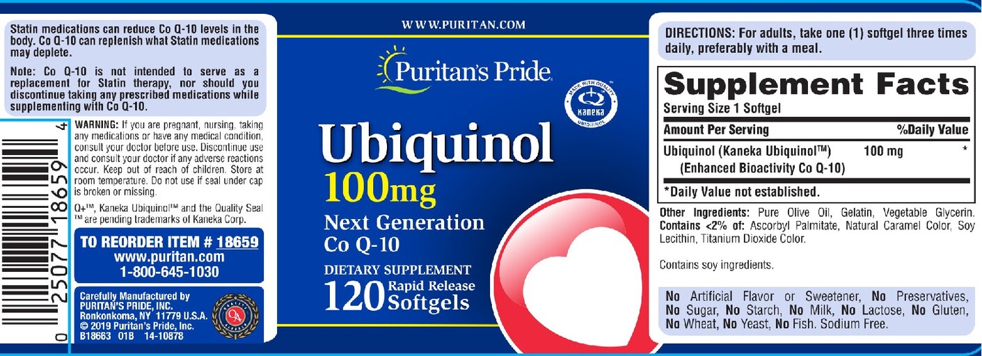 Puritan's Pride Ubiquinol 100 mg