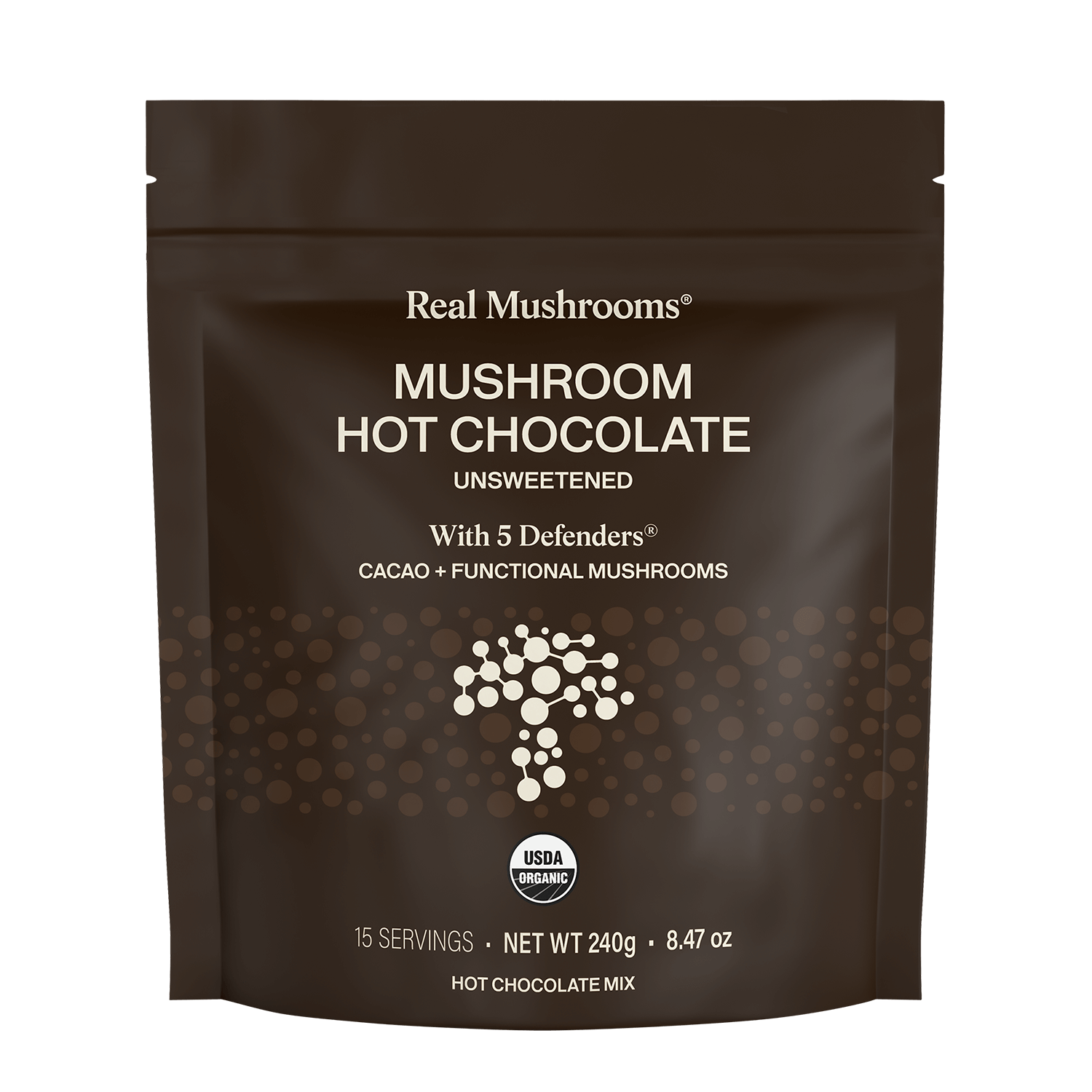 Mushroom Hot Chocolate (Unsweetened