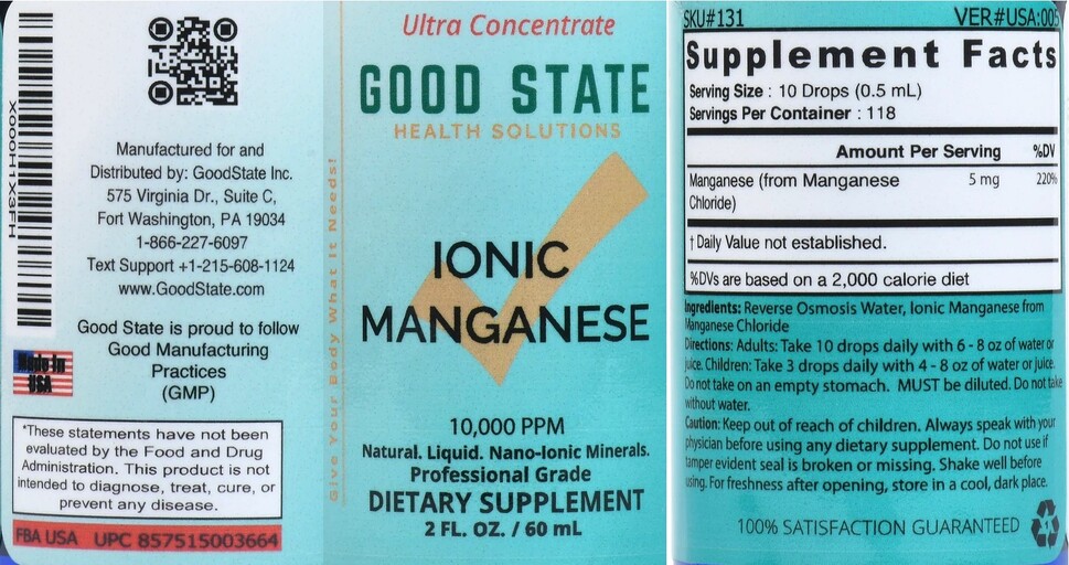 Ionic Manganese 10,000 PPM