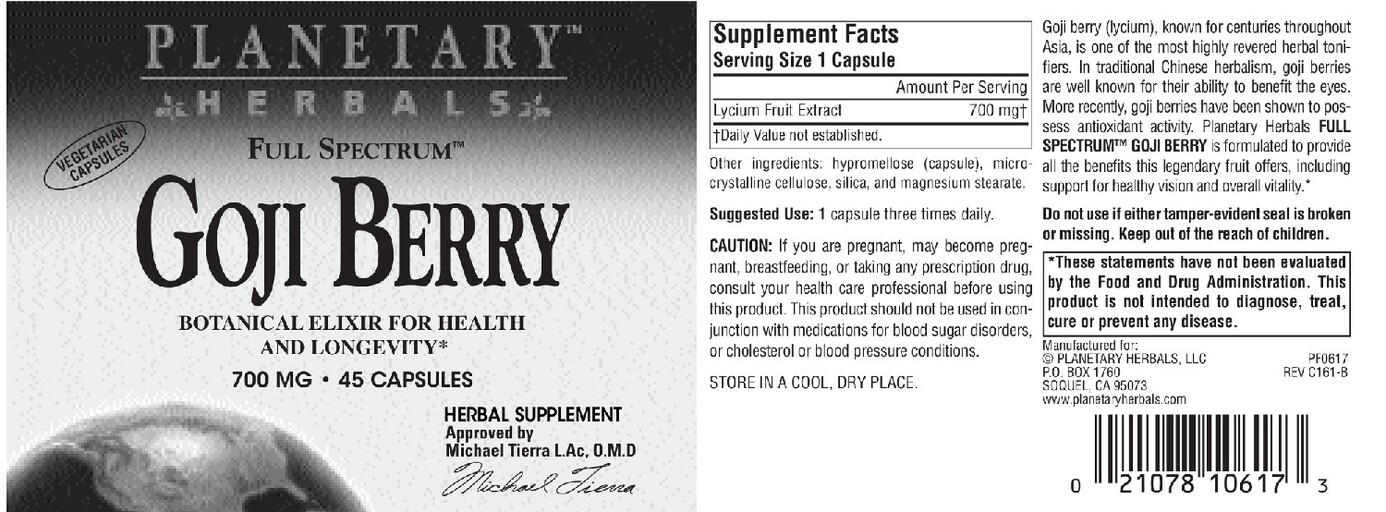 Full Spectrum Goji Berry 700 mg
