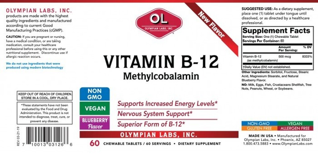 Vitamin B-12 Blueberry Flavor