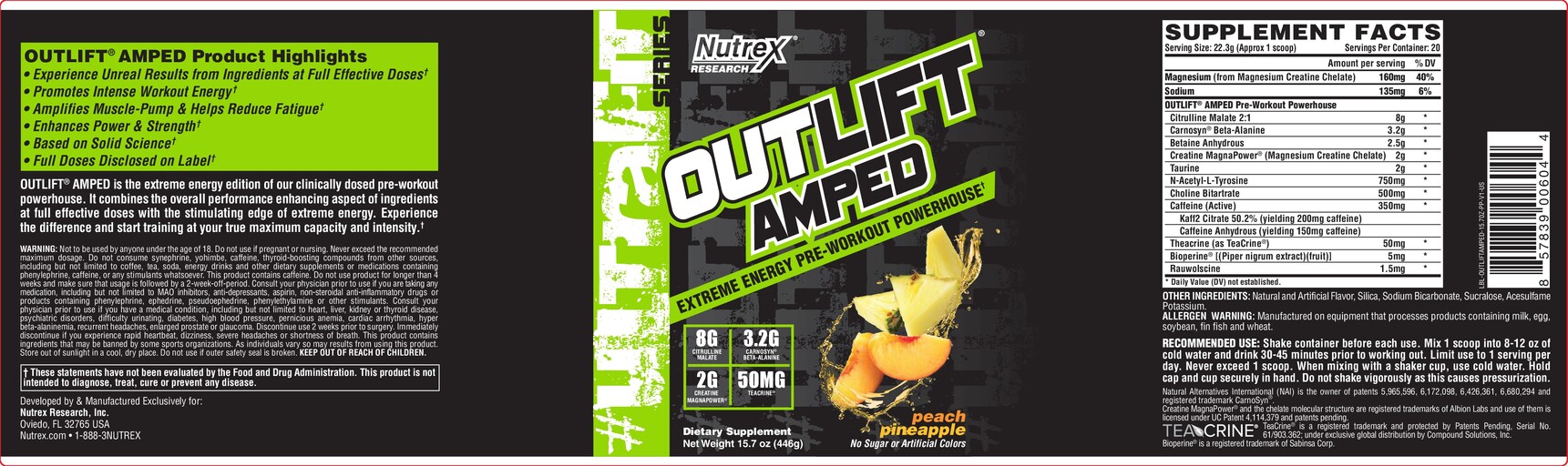 Outlift Amped Peach Pineapple