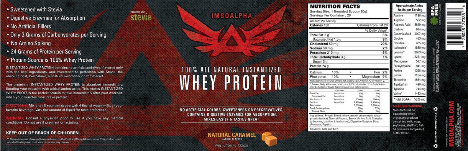 Whey Protein Natural Caramel
