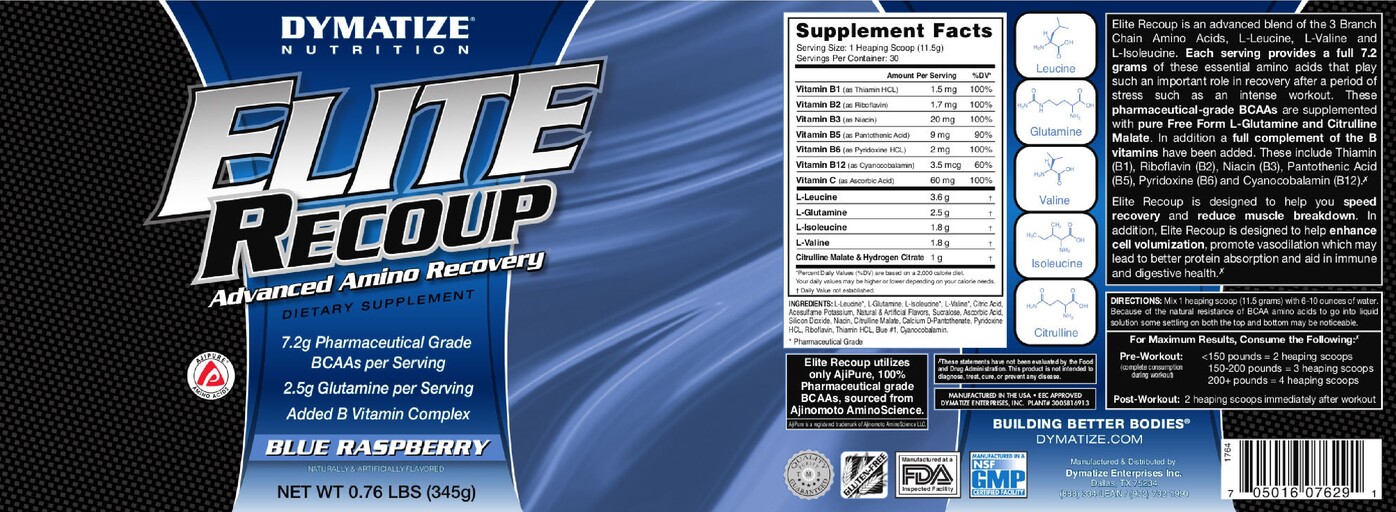 Elite Recoup Blue Raspberry