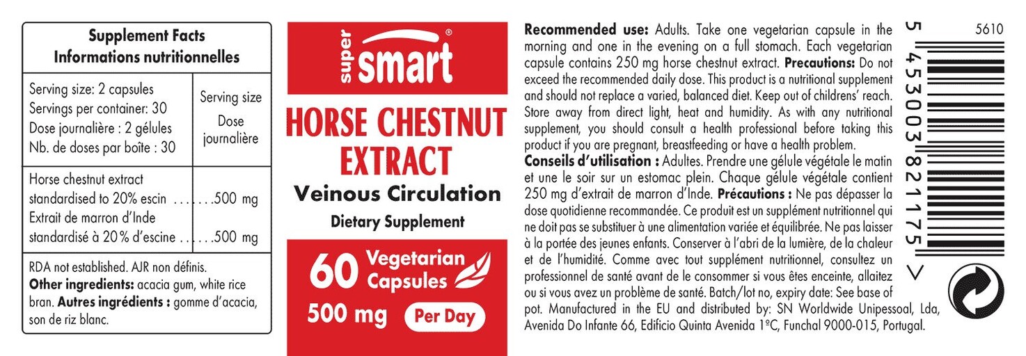 Horse Chestnut Extract 500 mg