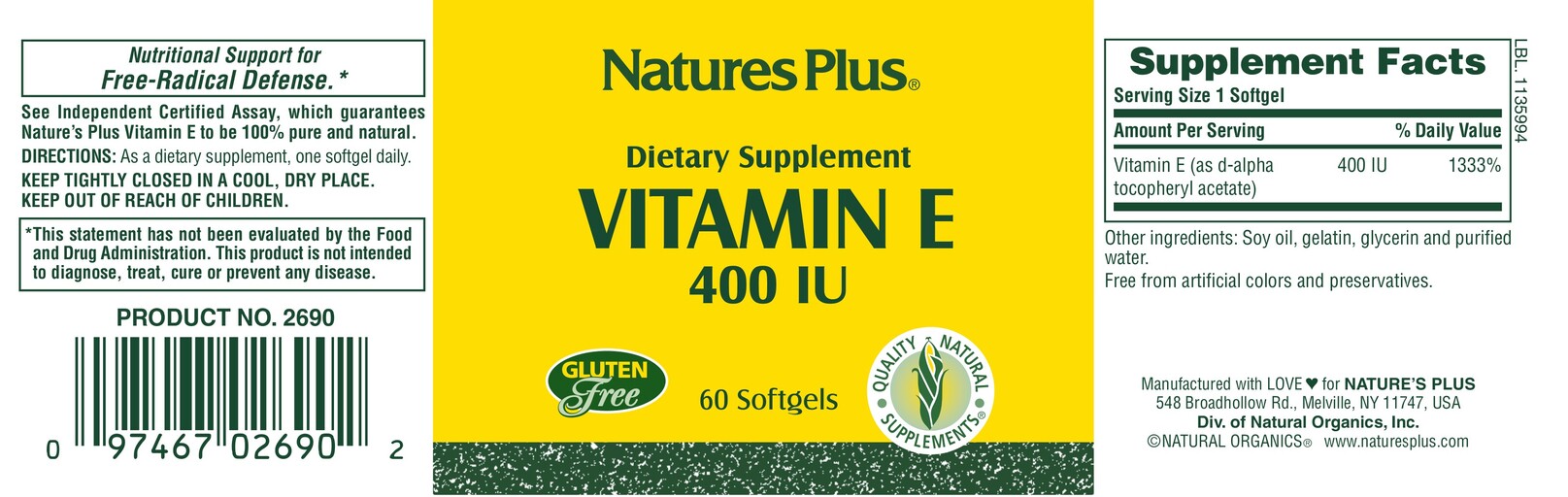 Vitamin E 400 IU