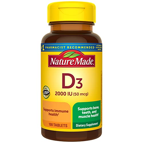 Nature Made Vitamin D3 50 mcg (2000 IU