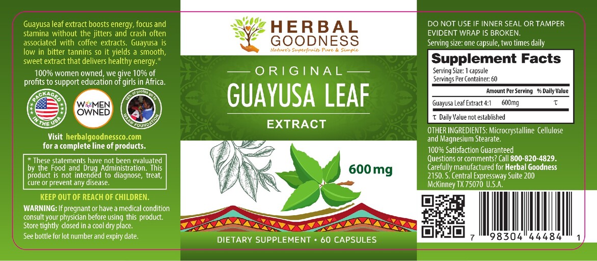 Original Guayusa Leaf Extract 600 mg