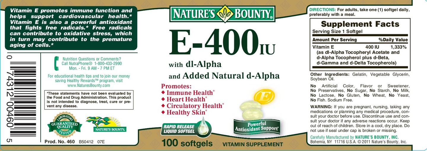 E-400 IU with DL-Alpha and Natural D-Alpha
