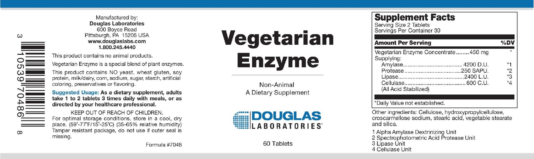 Douglas Laboratories Vegetarian Enzyme