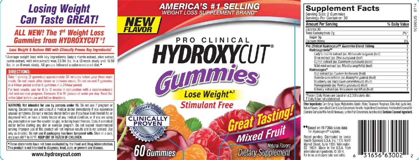Pro Clinical Hydroxycut Gummies Mixed Fruit