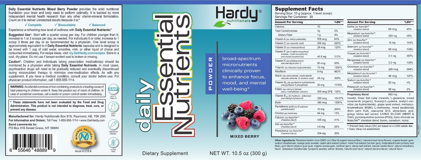 Daily Essential Nutrients Powder Mixed Berry