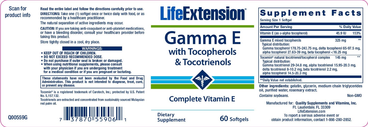 Gamma E With Tocopherols & Tocotrienols