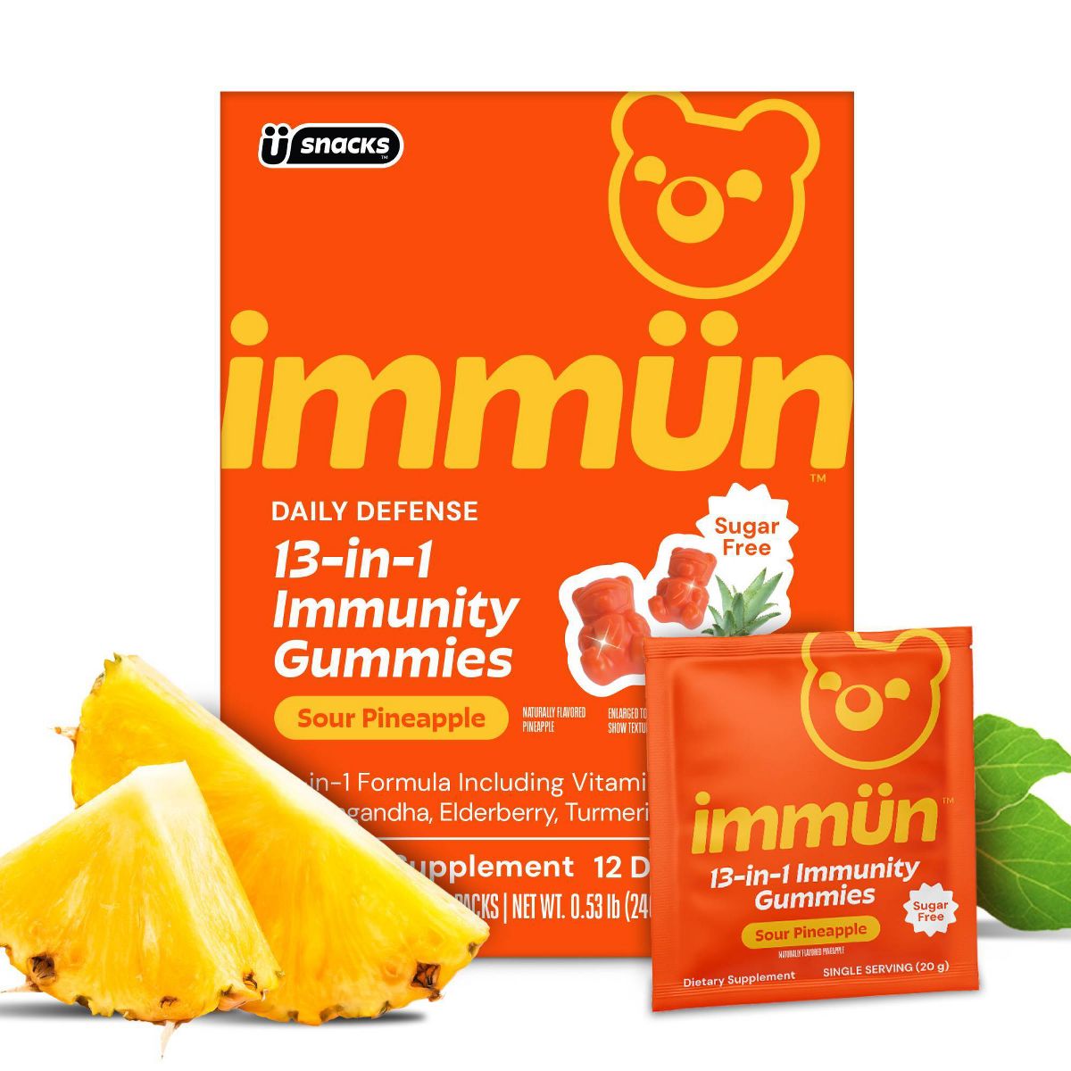 Immün 13-in-1 Immunity Gummies (Sour Pineapple