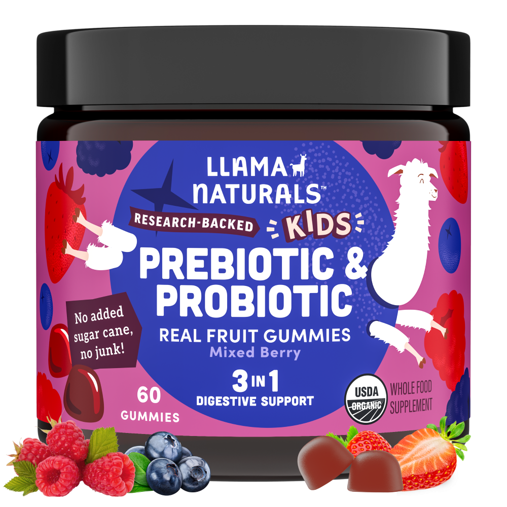 Adult Prebiotic & Probiotic Real Fruit Gummies (Mixed Berry