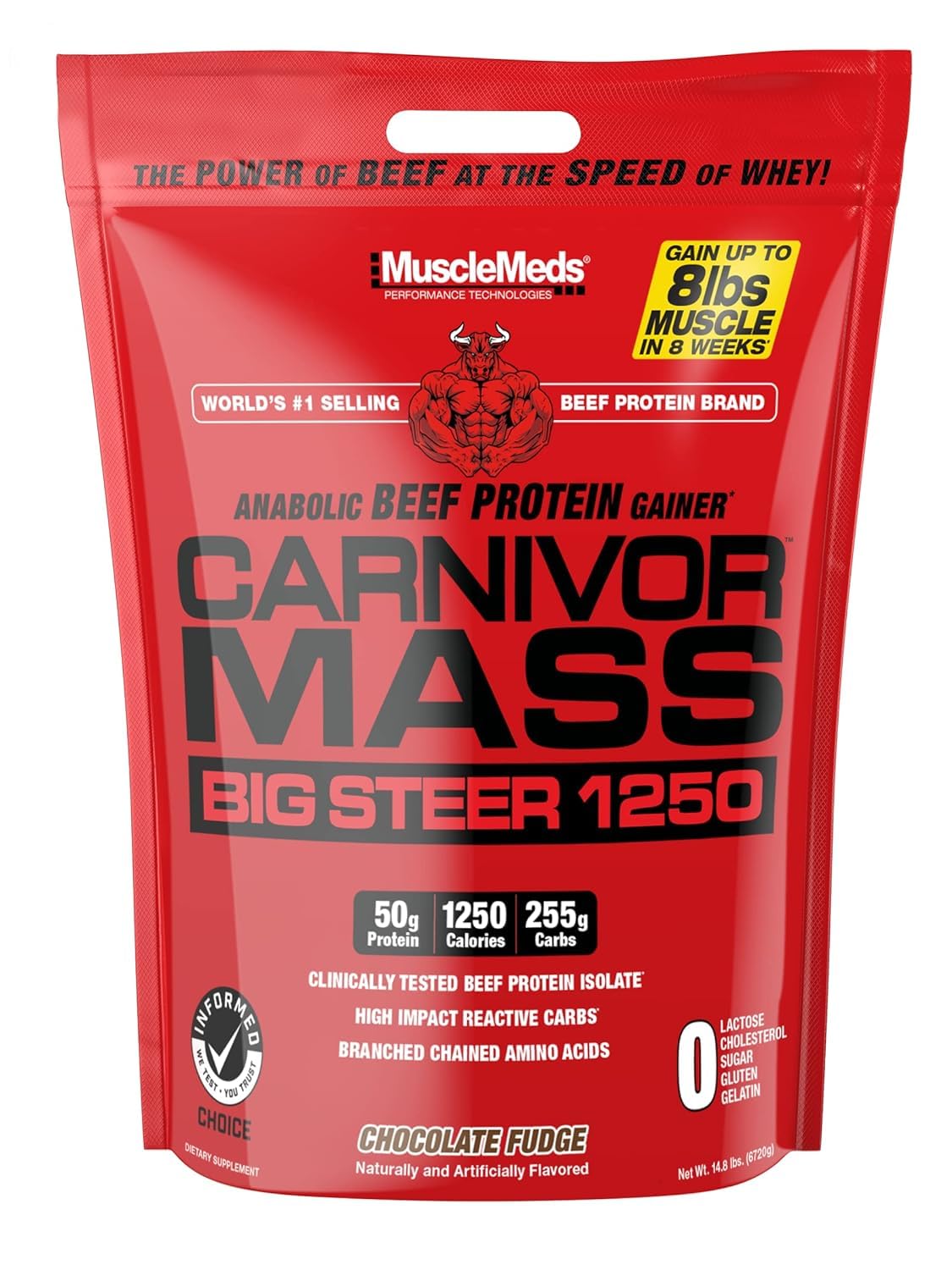 Carnivor Mass Big Steer 1250 (Chocolate Fudge