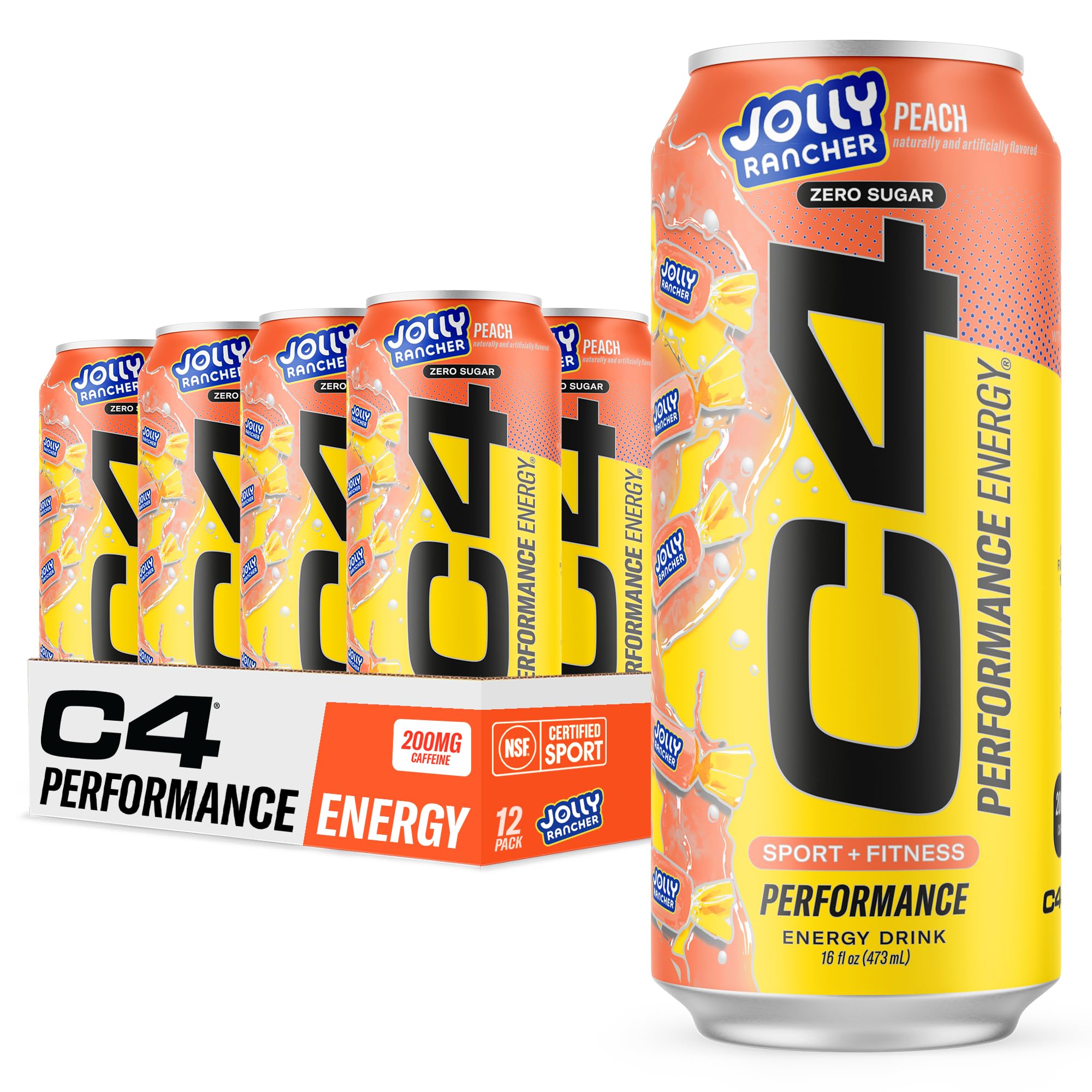 C4 Performance Energy Drink (Jolly Rancher Peach