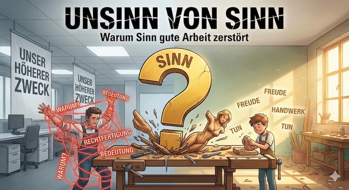 Unsinn von Sinn in der Arbeitswelt