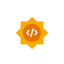 The Google Summer of Code logo, featuring a yellow, eight-pointed star shape with a circle in the center containing code brackets '< />' in orange, against a white background.