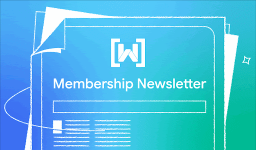 Illustrated gif with WTM logo and the text 'Membership Newsletter'