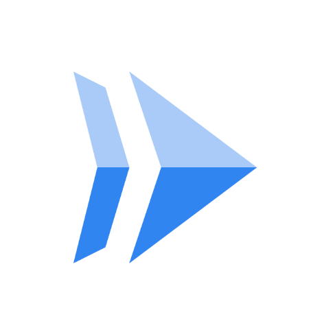 Logotipo de Hello Cloud Run en azul