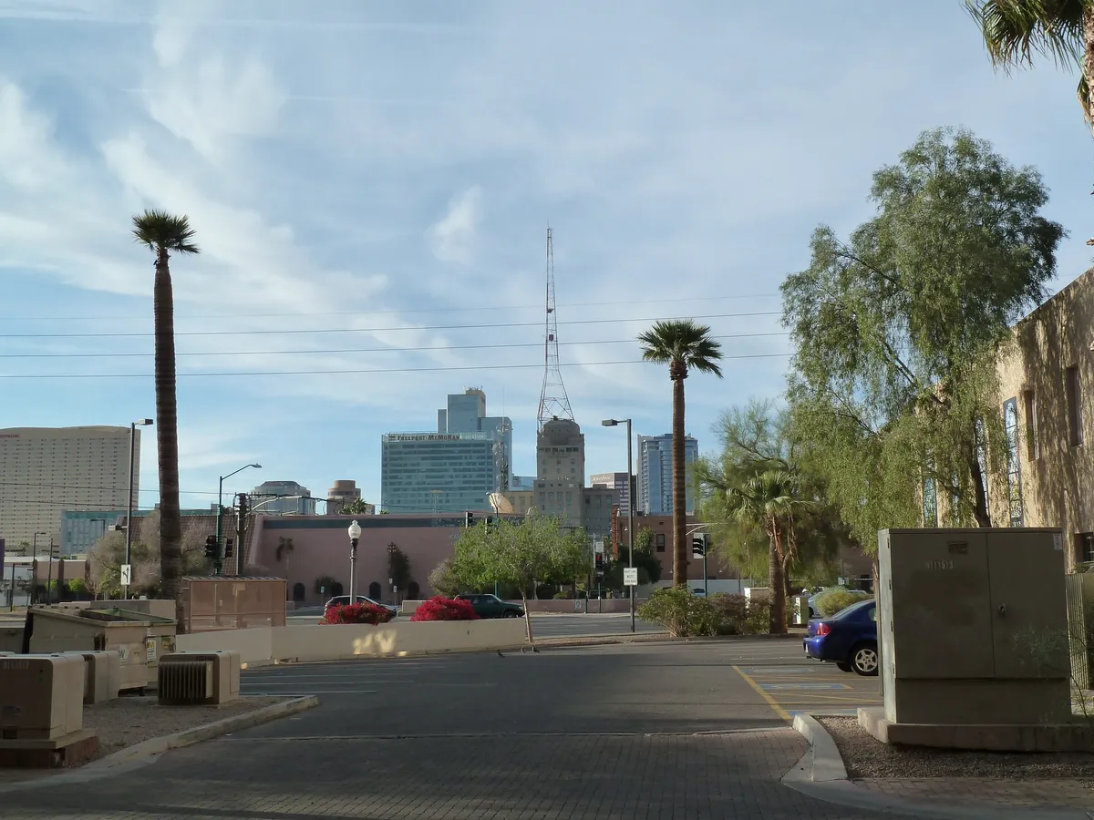 File:Phoenix, AZ, Westward Ho Hotel from Trinity Episcopal C