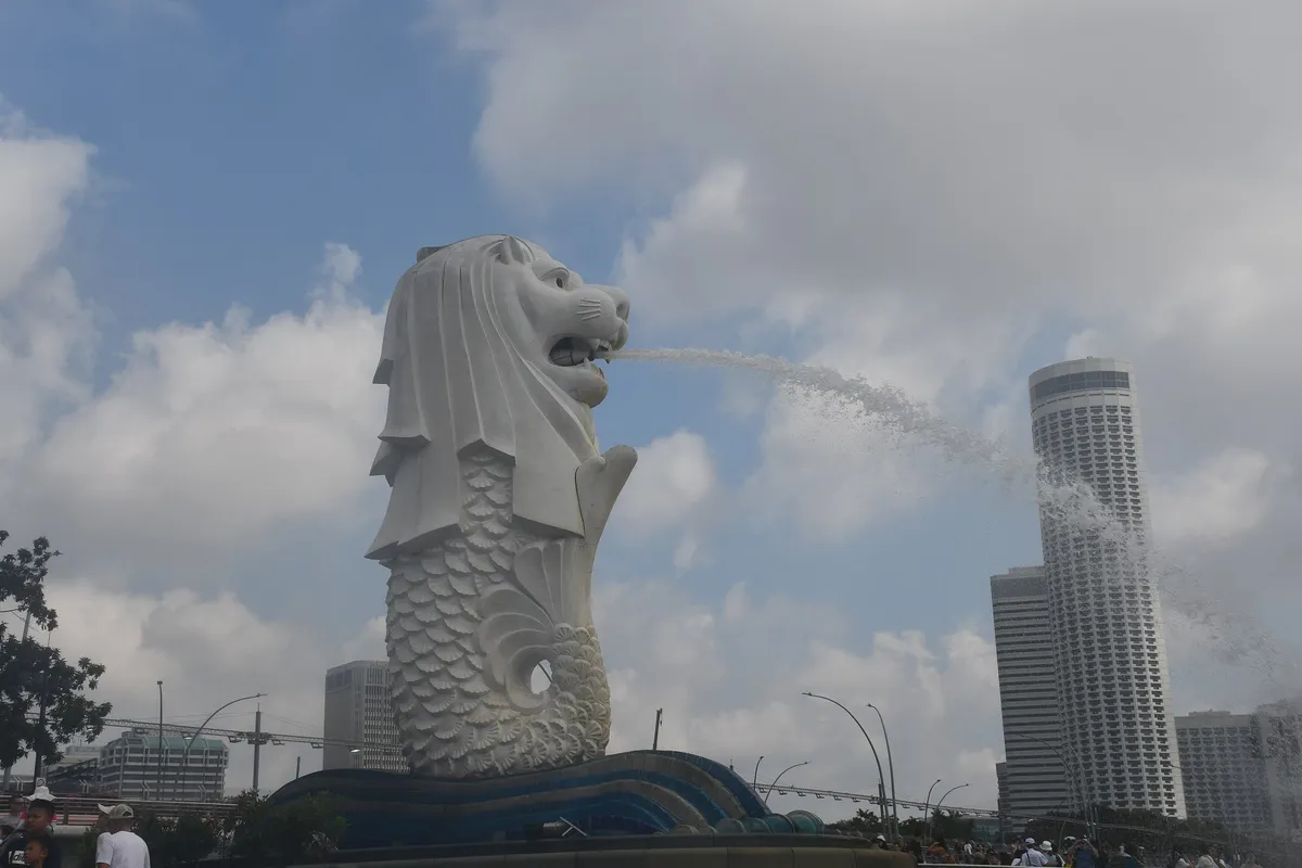Merlion statue, Singapore