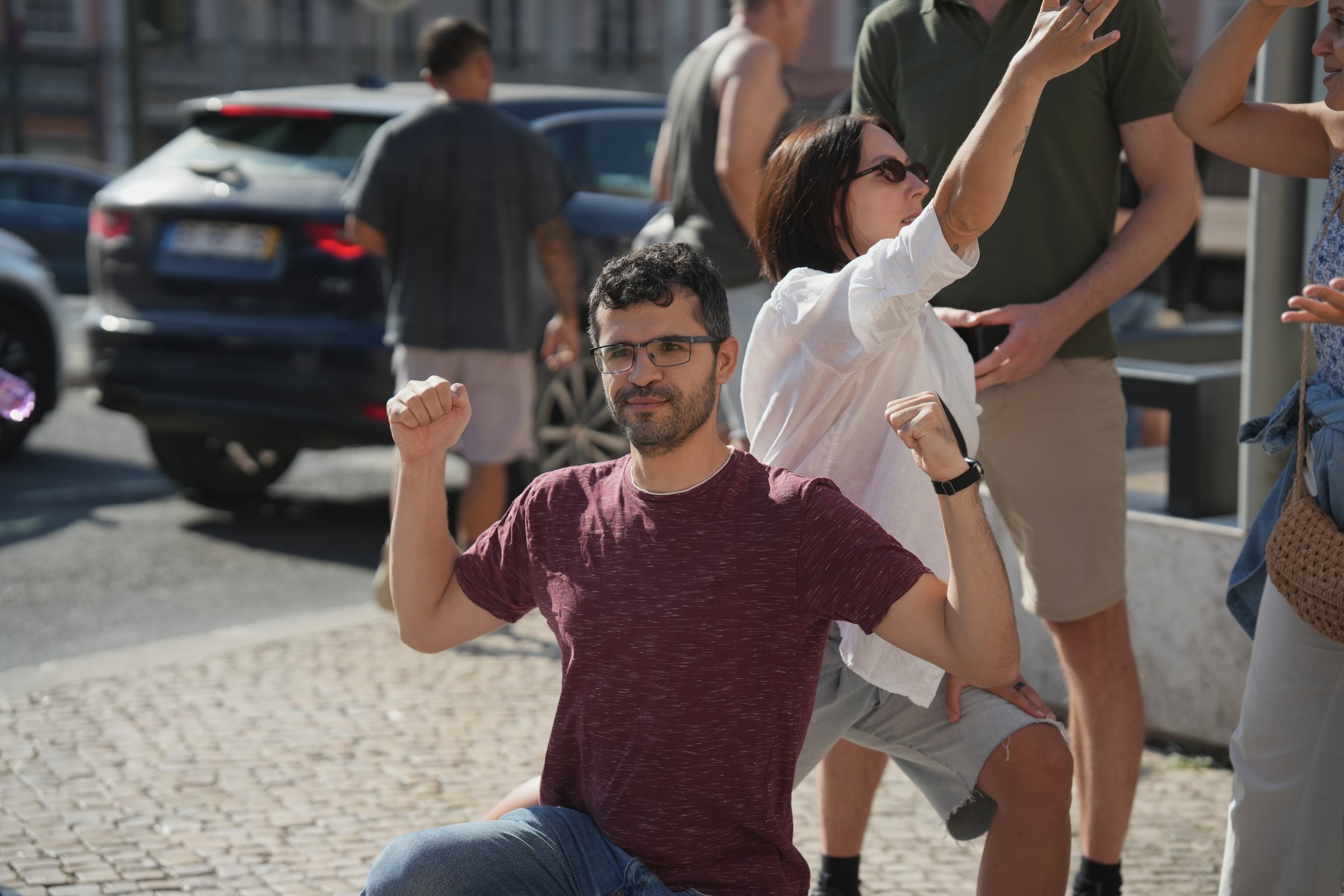 Real GoQuestIRL players on a Lisbon quest