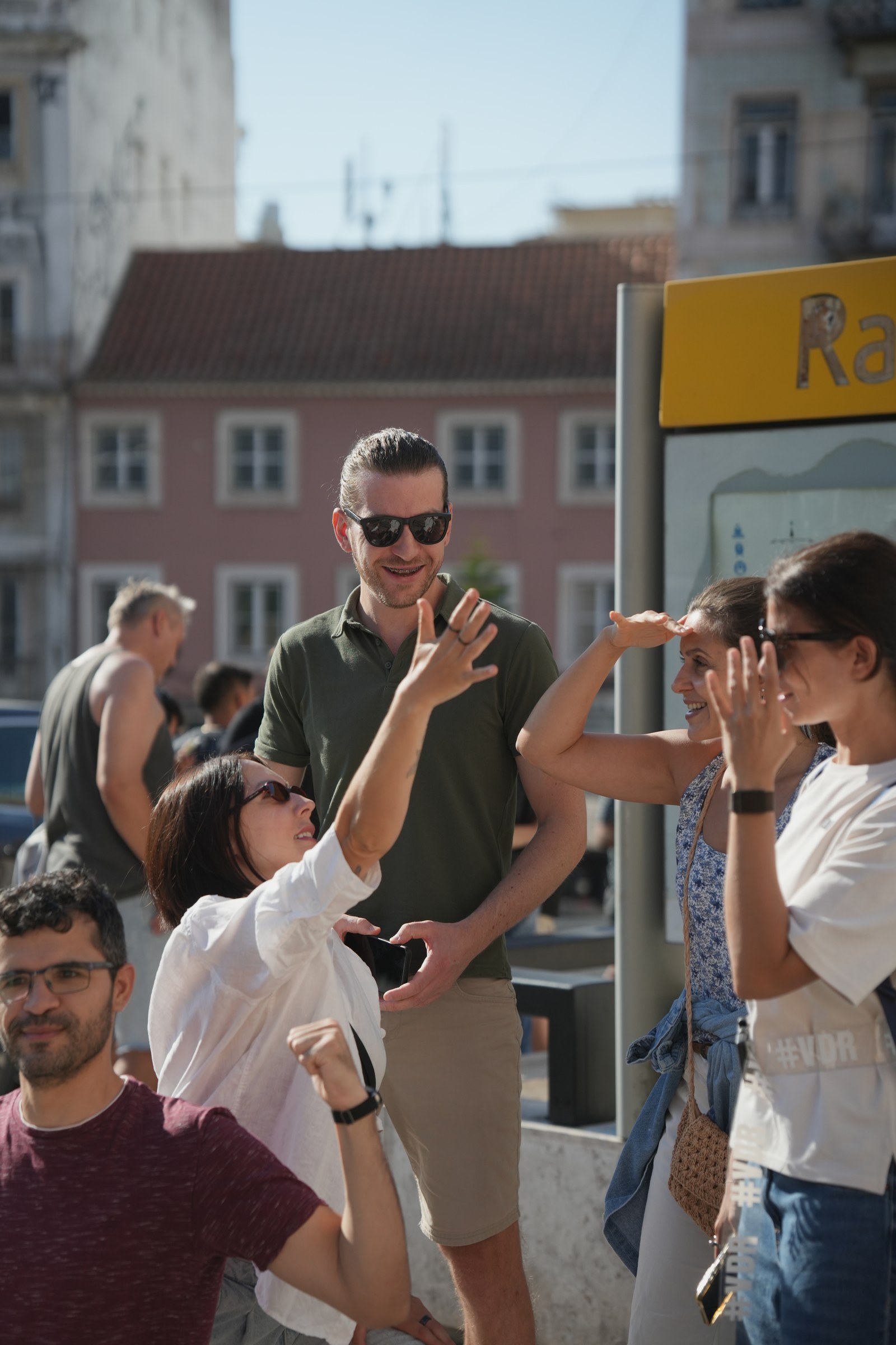 Real GoQuestIRL players on a Lisbon quest