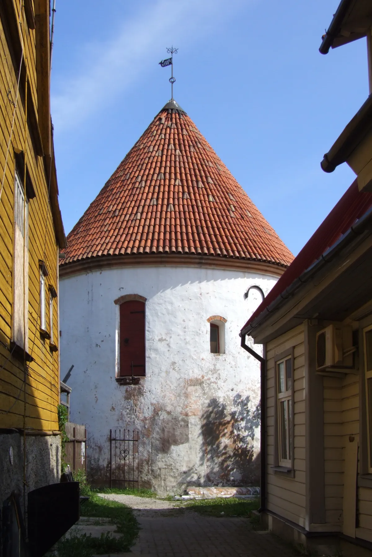 Red Tower, Parnu: where your mission begins.