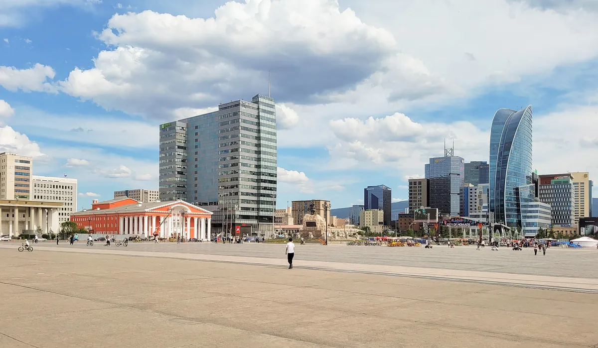 Sukhbaatar Square, Ulaanbaatar: where your mission begins.