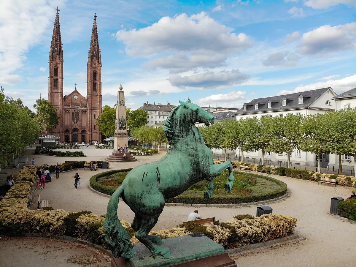 Wiesbaden: one of the places this quest takes you.