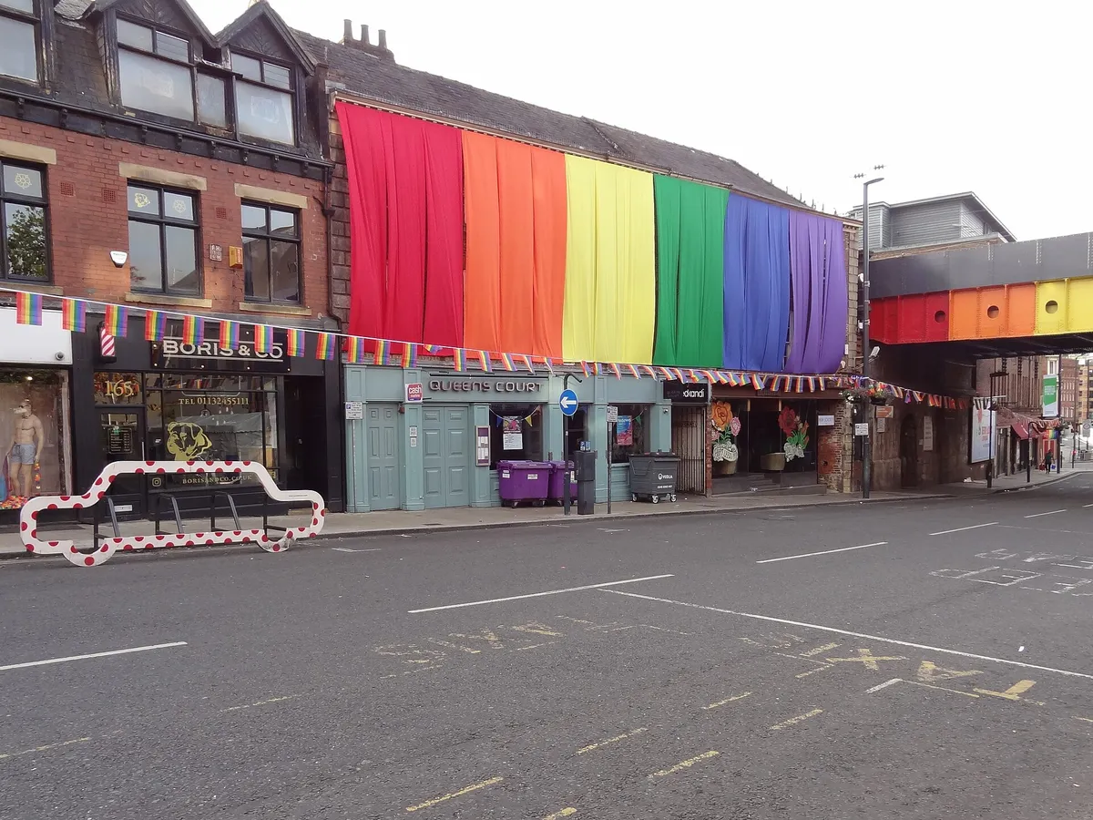 Briggate, Leeds: where your mission begins.