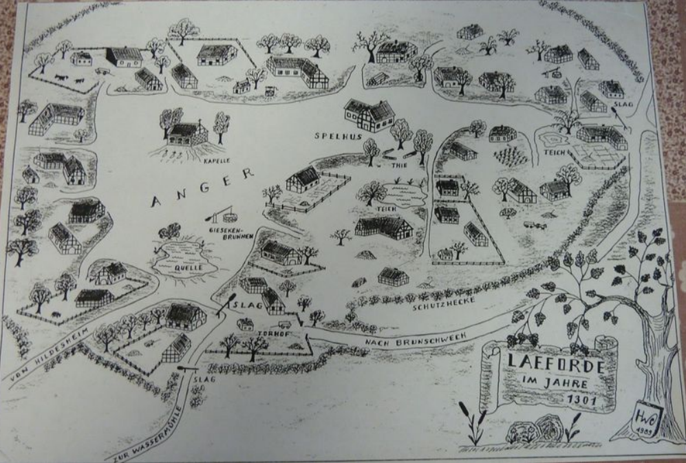 Attachment 2: Layout of Groß Lafferde from around 1300
