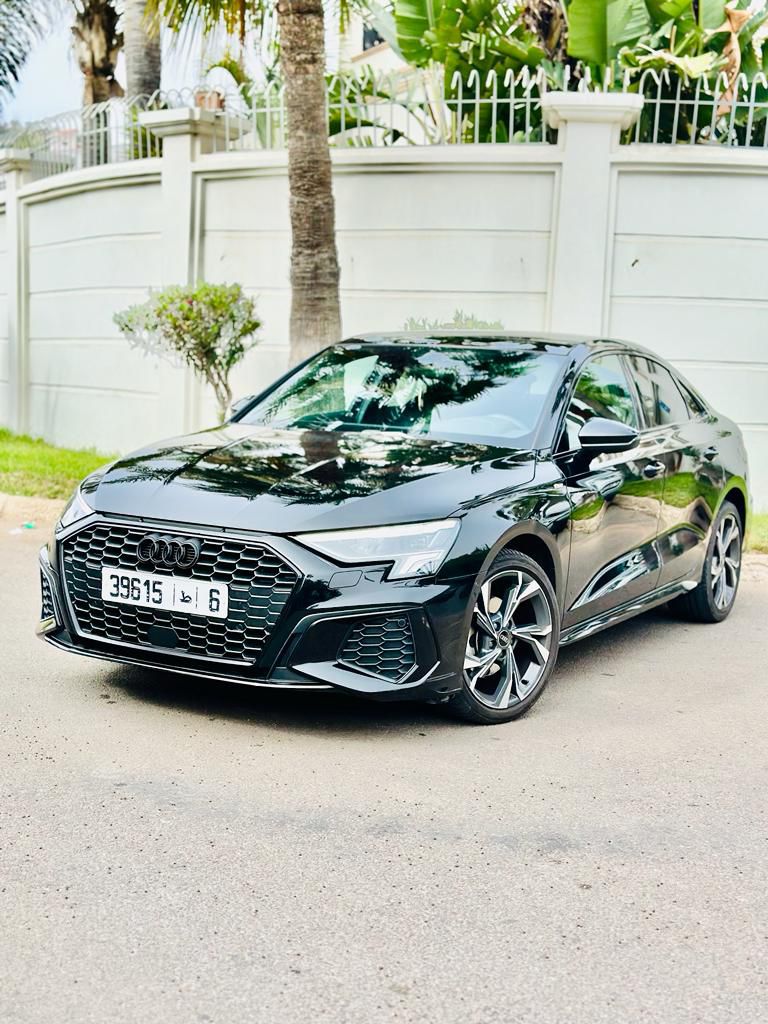 location voiture maroc Audi Noir